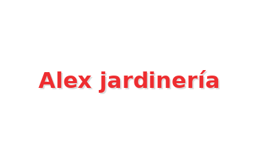 Logo de Alex jardinería