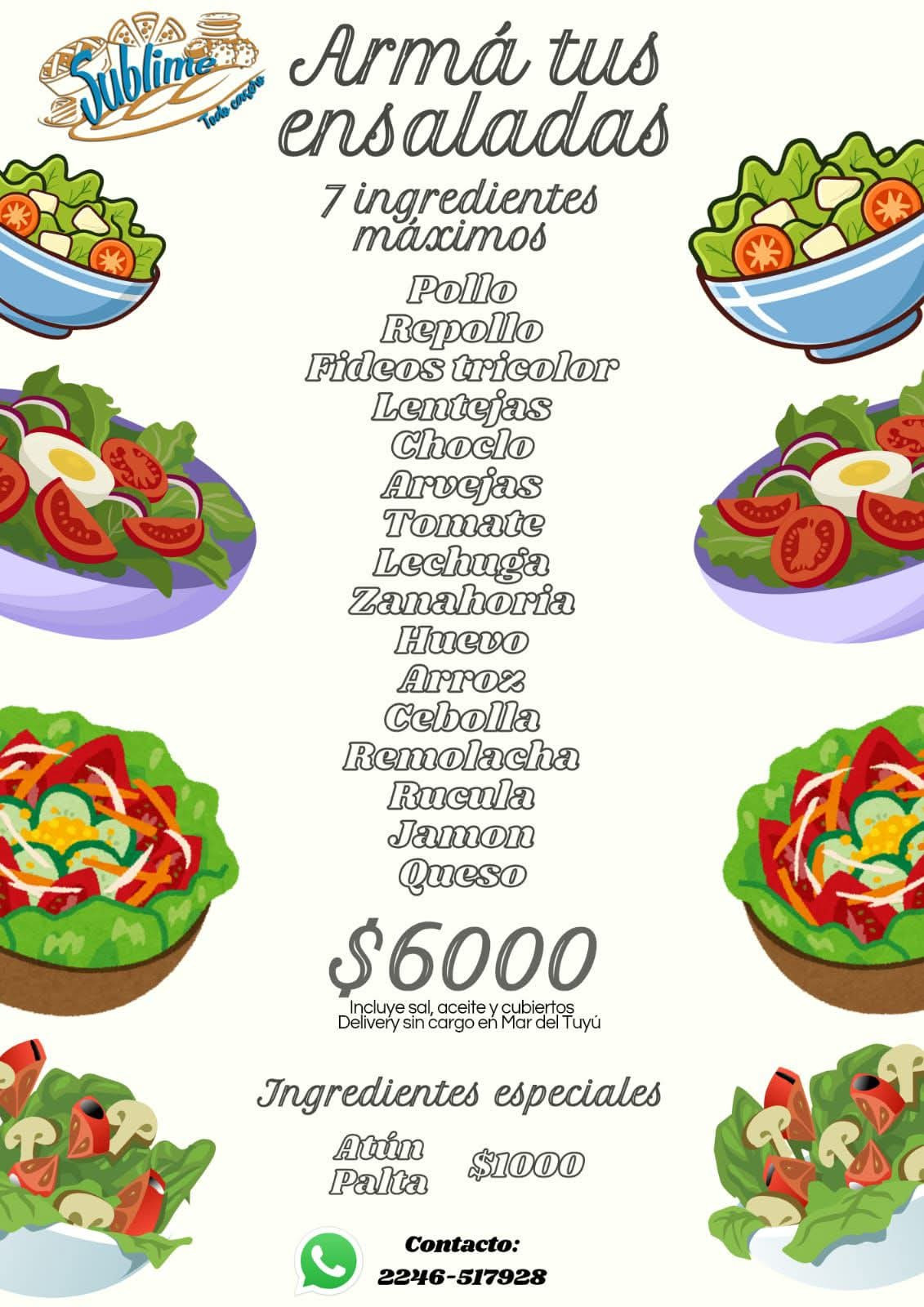 Sublime todo casero - Casas de comidas en Mar del Tuyu | La Plata