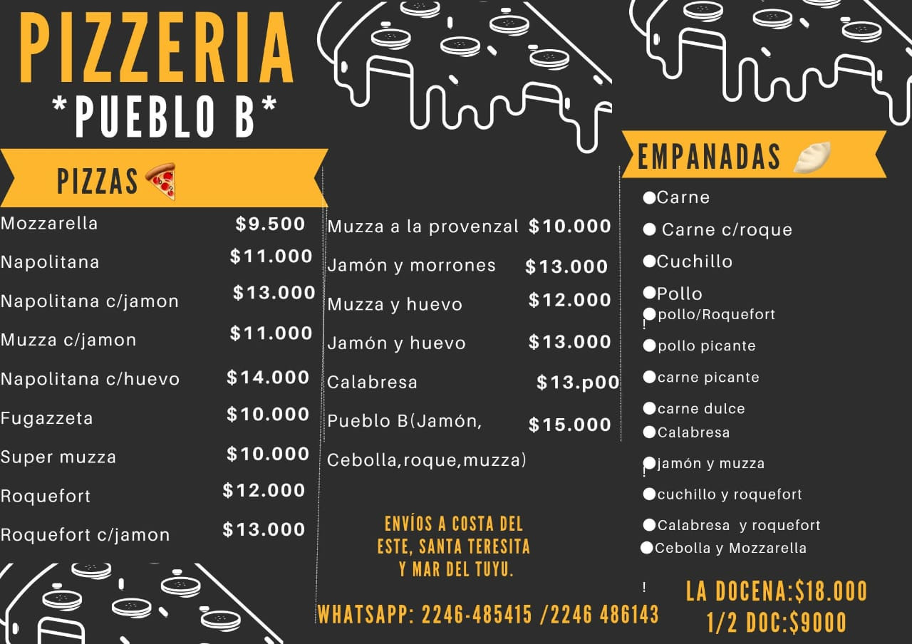 Pizzeria Pueblo B - Pizzerias en Mar del Tuyu | La Plata