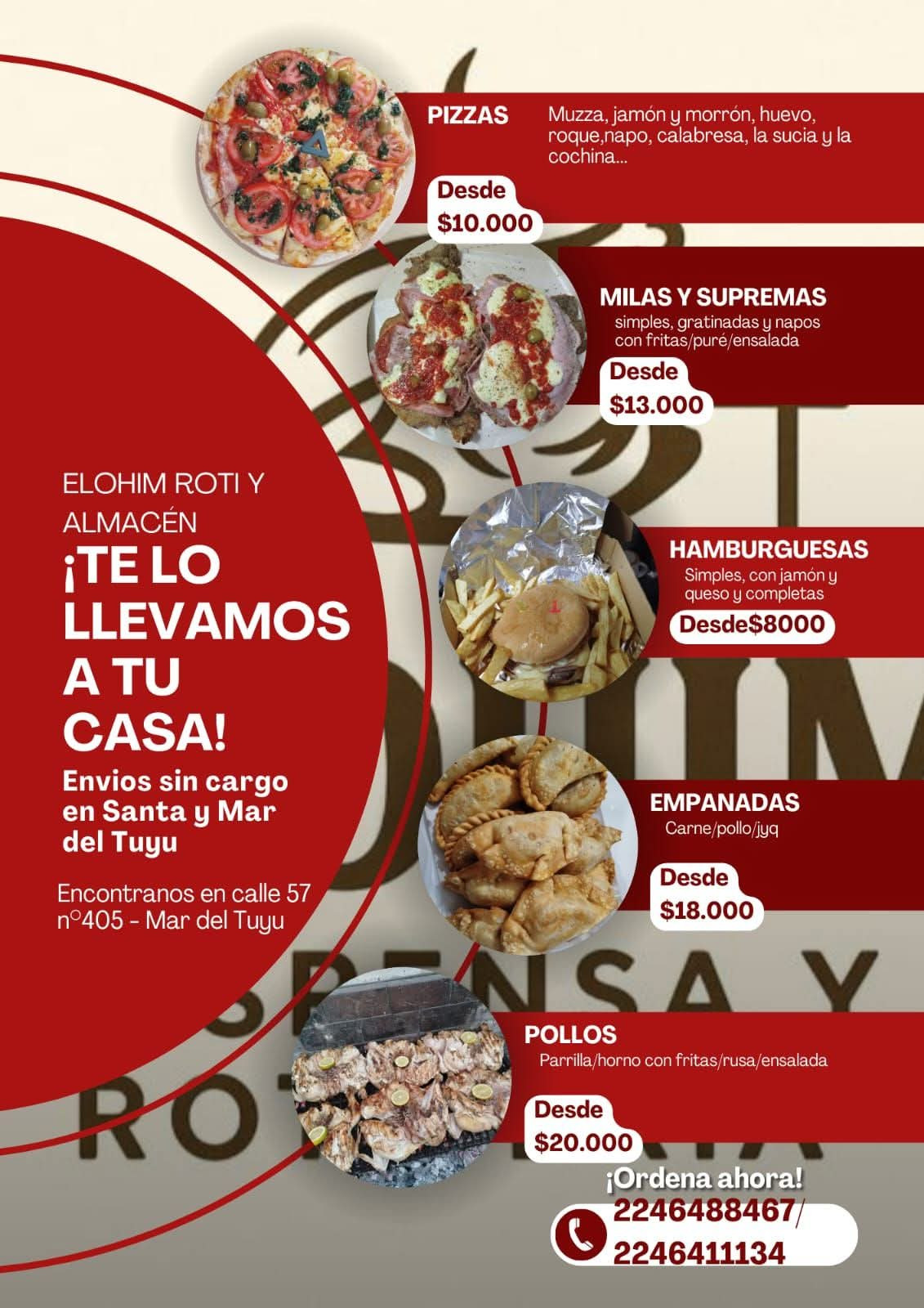 Elohim Roti y Almacen - Rotiserias en Mar del Tuyu | La Plata