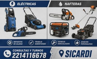 Taller Pablo Aued - Reparación de Máquinas eléctricas y nafteras - Reparación de máquinas en Sicardi | Parque Sicardi